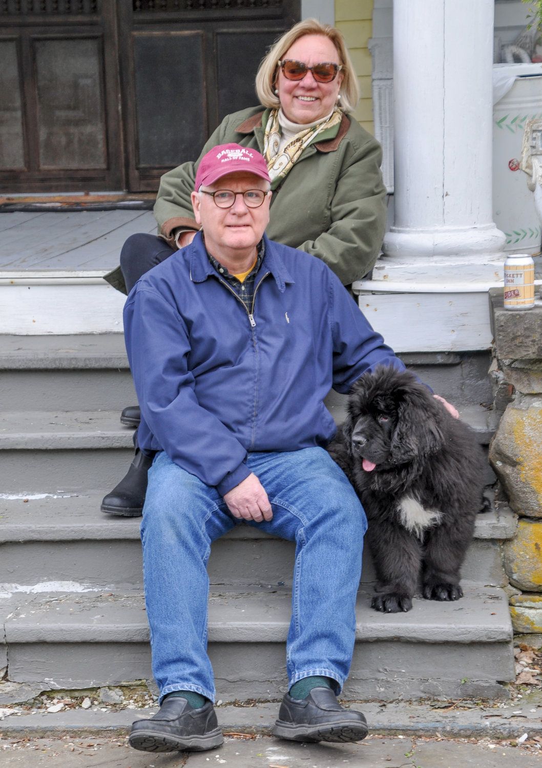 Barryville royalty—er, I mean John and Debra Conway—introduced Dharma the Wonder Dog to their gorgeous new puppy, Quillan. Oh, right. I was there too.